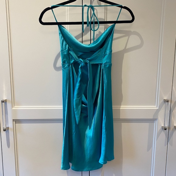 NWT Princess Polly Cairo Mini Dress- Blue - Picture 3 of 9